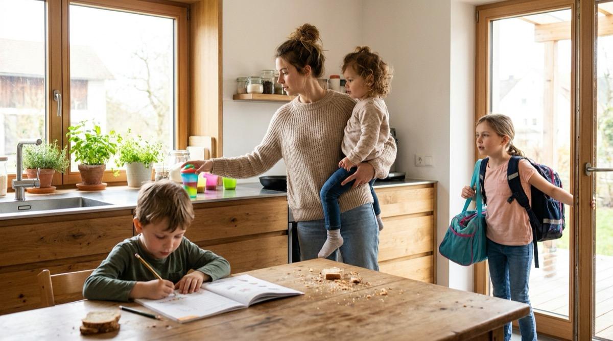 One Au Pair, Three Kids: Coordinating Care Across Ages