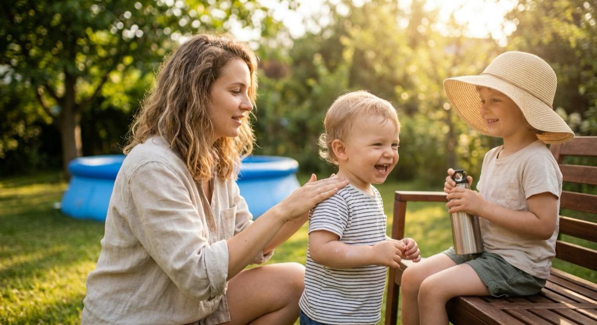 Sommer mit Au Pair: Sonne, Hitze und Wasser sicher meistern